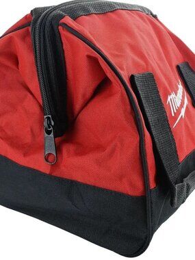 Milwaukee Contractor Tool Bag Zippered Carry Case 10x9x8 Heavy Duty- Brand New